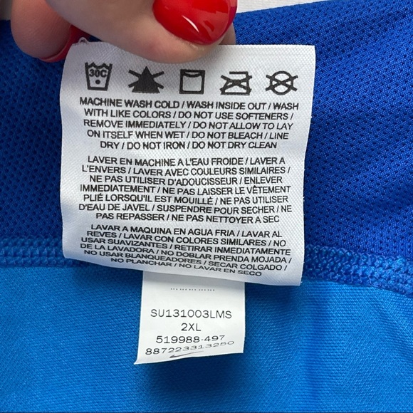 Nike Pro Combat Dri Fit Compression Cut Out Back blue tee shirt for women  XXL - Picture 7 of 14